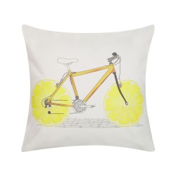 Zestaw 2 poduszek dekoracyjnych RUSCUS Bawełna 45 x 45 cm Biały Wzór abstrakcyjny