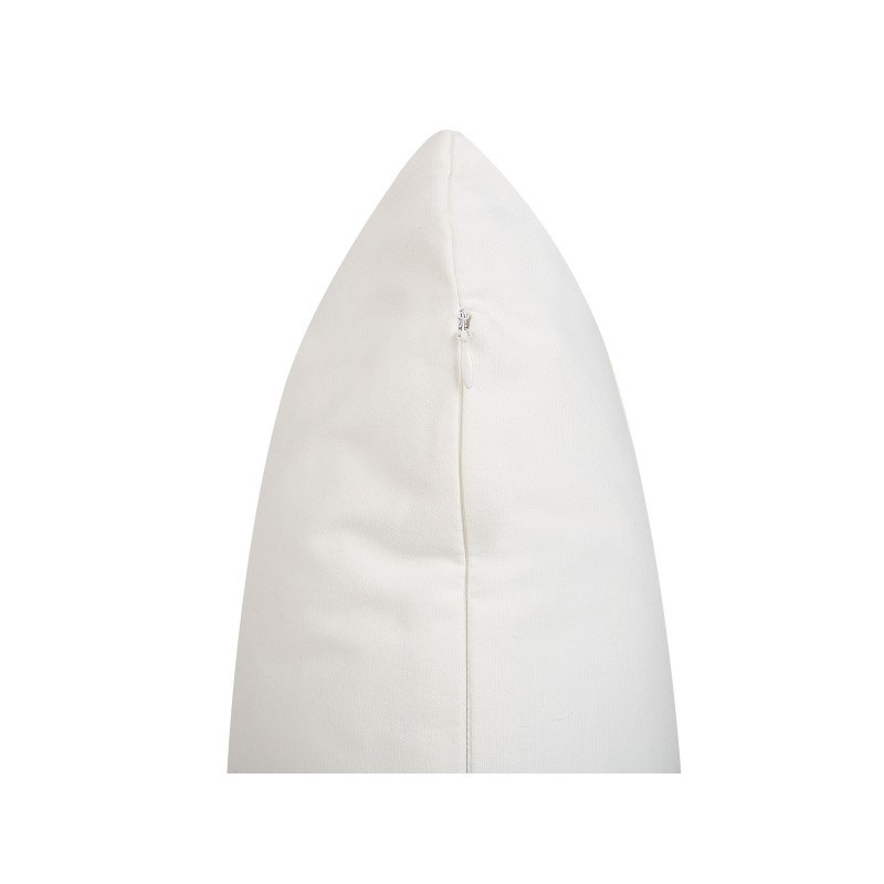 Zestaw 2 poduszek dekoracyjnych RUSCUS Bawełna 45 x 45 cm Biały Wzór abstrakcyjny