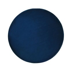 Dywan okrągły z wiskozy ⌀ 140 cm granatowy GESI II