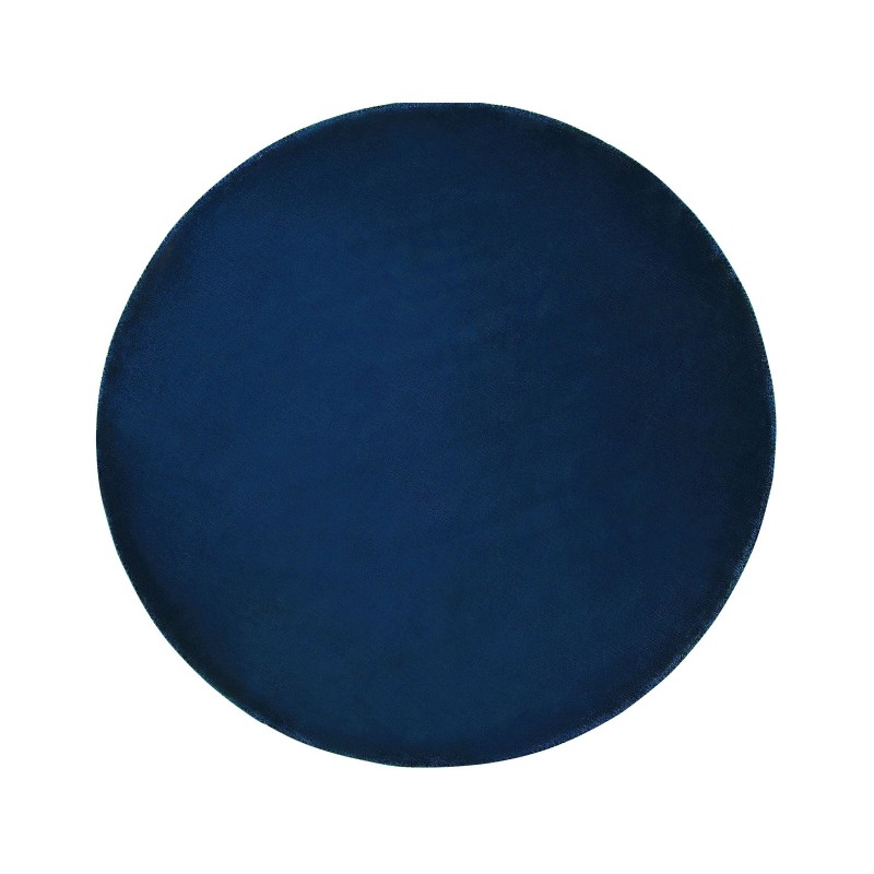 Dywan okrągły z wiskozy ⌀ 140 cm granatowy GESI II