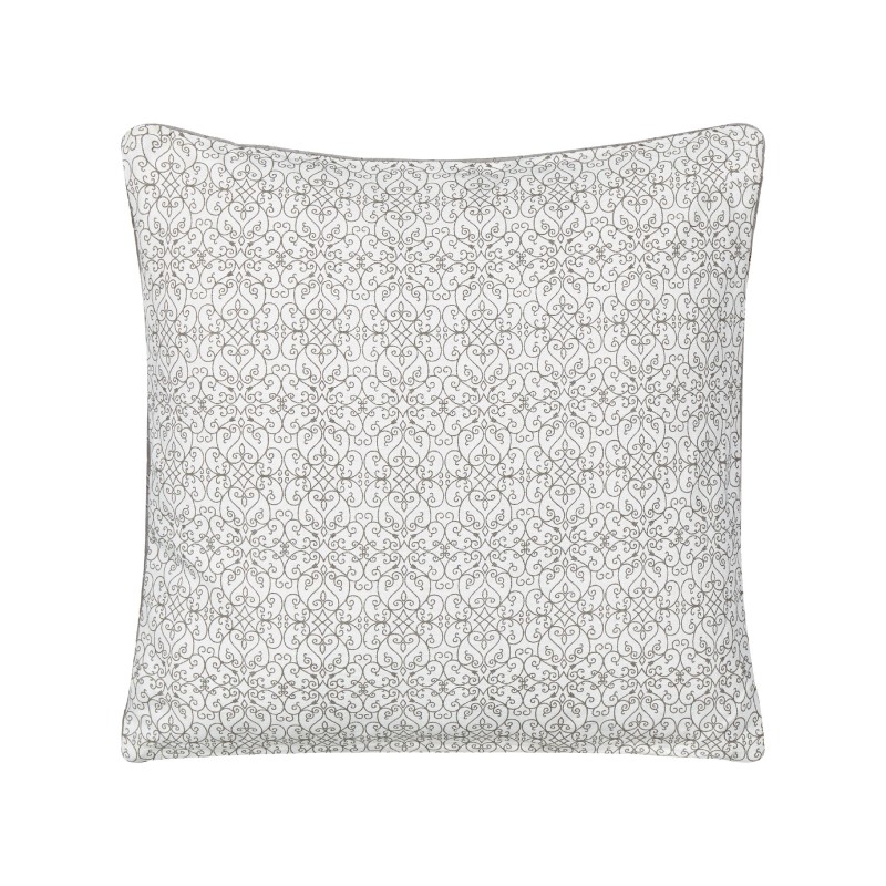 Zestaw 2 poduszek dekoracyjnych GLORIOSA Bawełna 45 x 45 cm Szary Wzór geometryczny