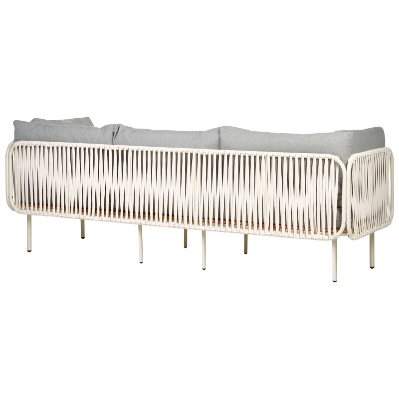 Zestaw ogrodowy dla 5 osób SENISE Metal Szary