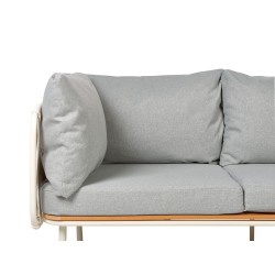 Zestaw ogrodowy dla 5 osób SENISE Metal Szary