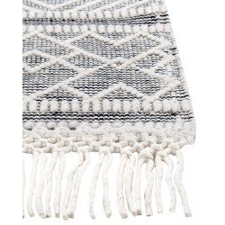 Dywan wełniany 160 x 230 cm czarno-biały KAVAK