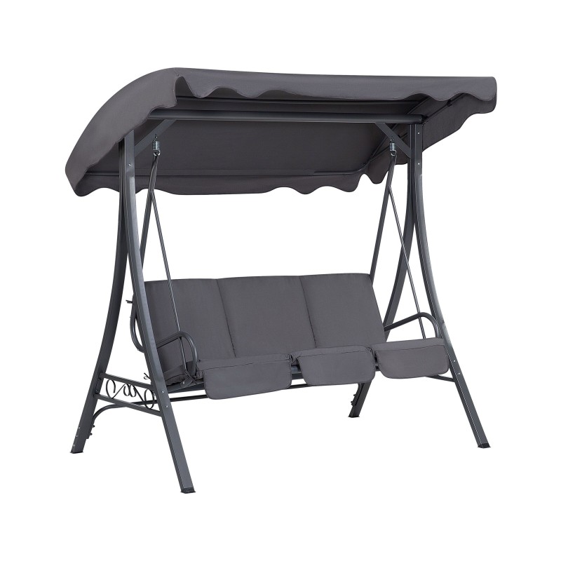 Huśtawka ogrodowa GARBO Metal Ciemnoszary