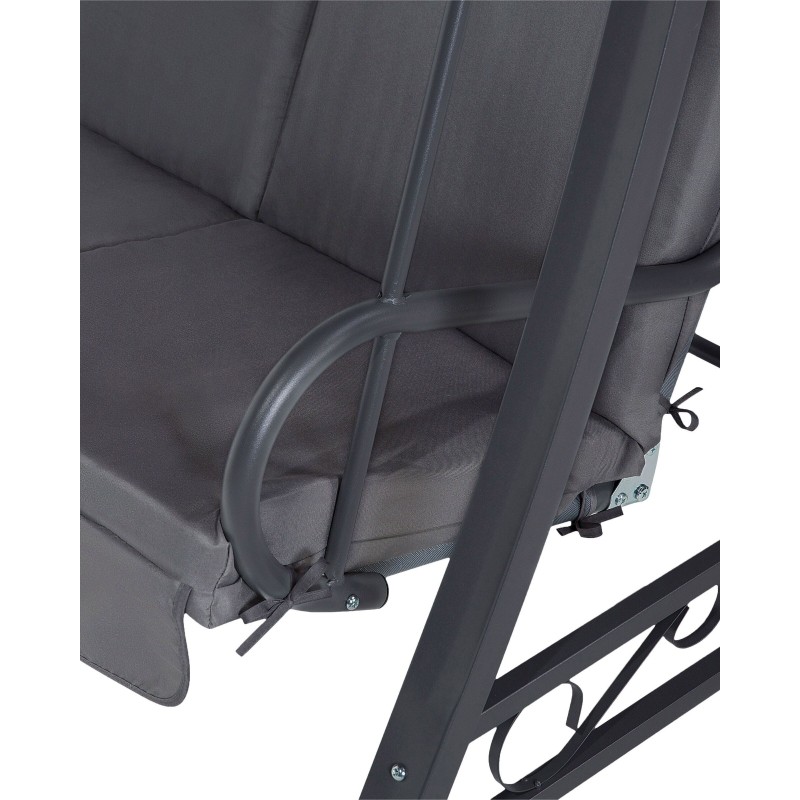 Huśtawka ogrodowa GARBO Metal Ciemnoszary