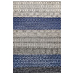 Dywan wełniany 140 x 200 cm niebiesko-szary AKKAYA