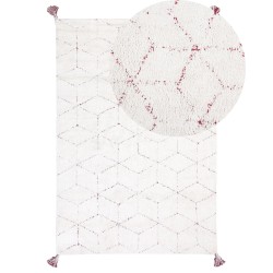 Dywan shaggy 140 x 200 cm biały SAKARYA