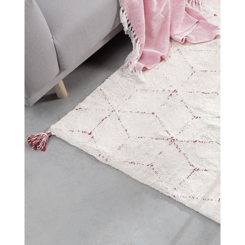 Dywan shaggy 140 x 200 cm biały SAKARYA