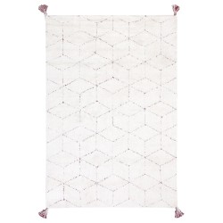 Dywan shaggy 140 x 200 cm biały SAKARYA