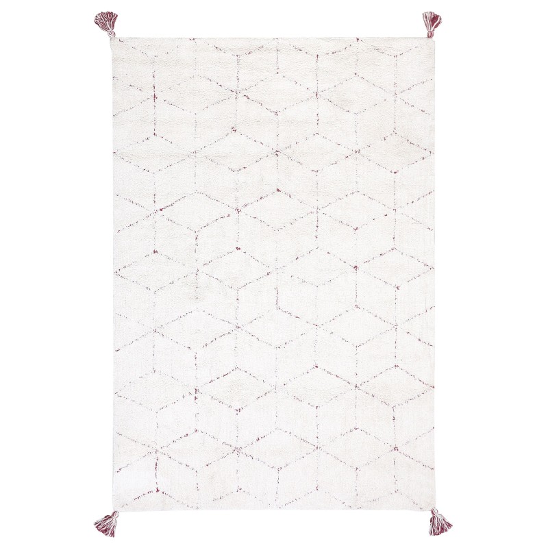 Dywan shaggy 140 x 200 cm biały SAKARYA