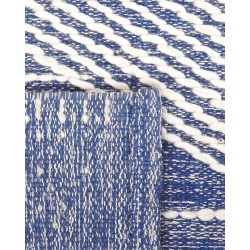 Dywan wełniany 140 x 200 cm beżowo-niebieski DATCA