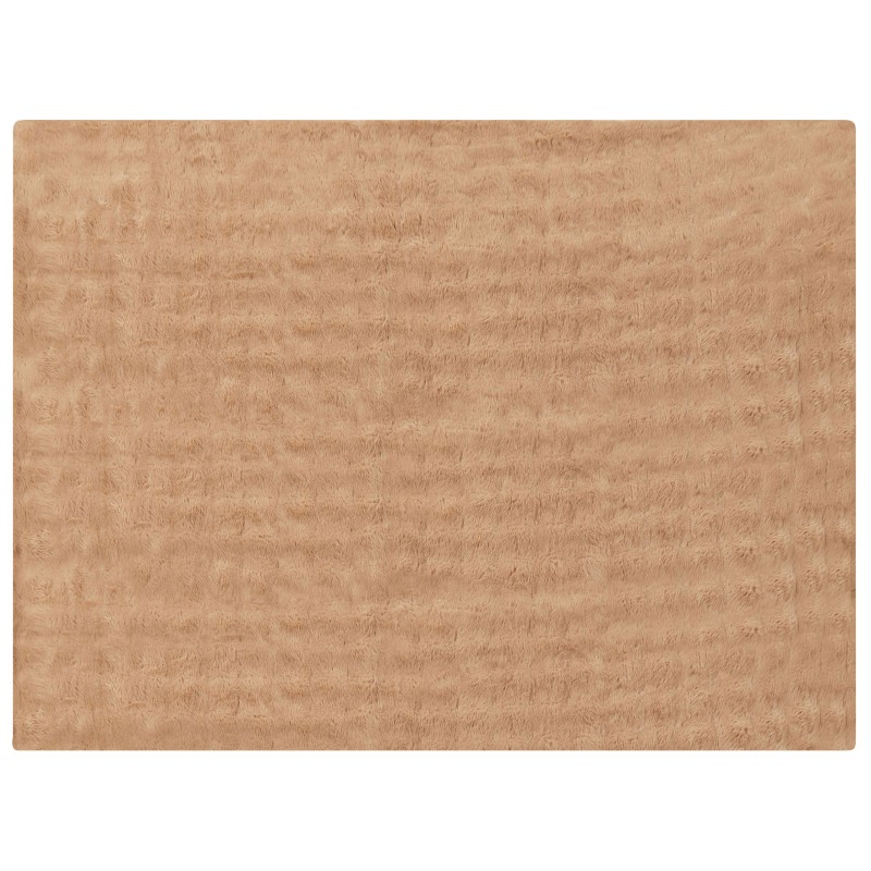 Koc SALKA Sztuczne futro 150 x 200 cm Brązowy