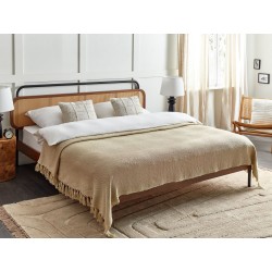 Koc CHAOHANI 220 x 240 cm Beżowy