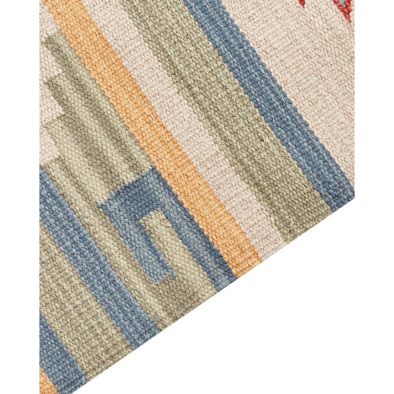 Dywan bawełniany kilim 80 x 150 cm wielokolorowy APARAN