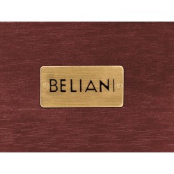 Stolik kawowy ogrodowy TIMOR 90 cm 75 cm Drewno akacjowe Bordowy