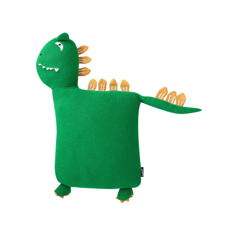 2 bawełniane poduszki dla dzieci dinozaur 45 x 45 cm zielone DINOS