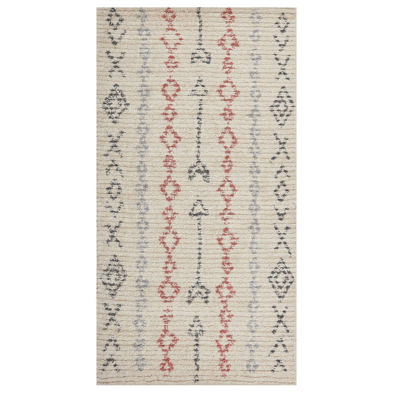 Dywan bawełniany 80 x 150 cm beżowy DISPUR