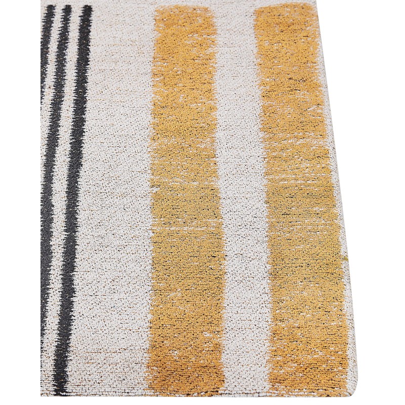 Dywan bawełniany 140 x 200 cm żółto-czarny KATRA
