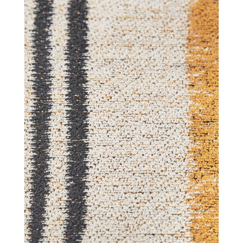 Dywan bawełniany 140 x 200 cm żółto-czarny KATRA