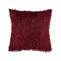 Zestaw 2 poduszek dekoracyjnych HELLEBORE 45 x 45 cm Bordowy Jednolity
