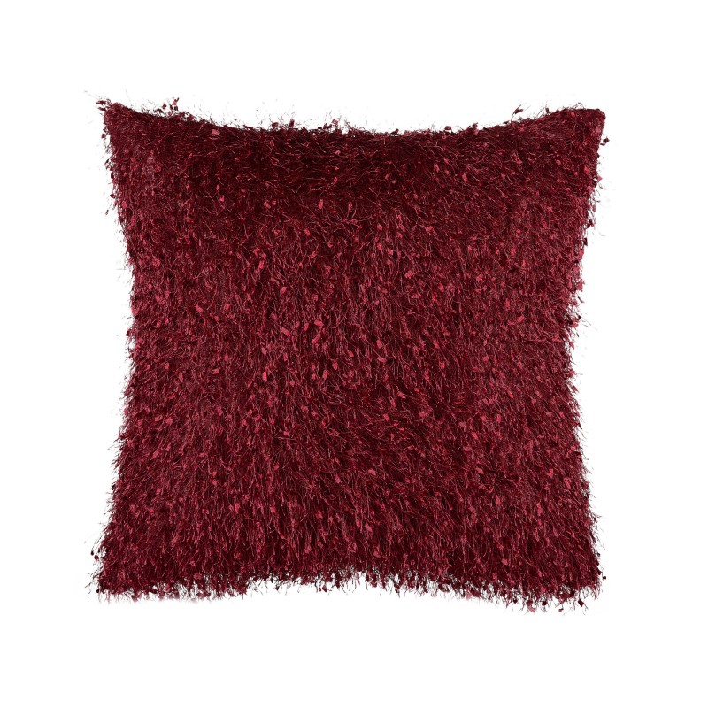 Zestaw 2 poduszek dekoracyjnych HELLEBORE 45 x 45 cm Bordowy Jednolity