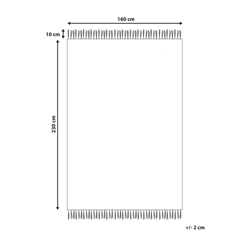 Dywan 160 x 230 cm jasnoniebieski MALHIA