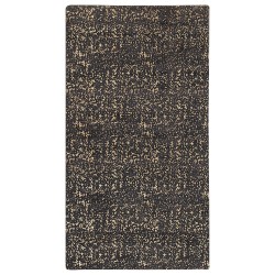 Dywan z wiskozy 80 x 150 cm szaro-złoty ESEL