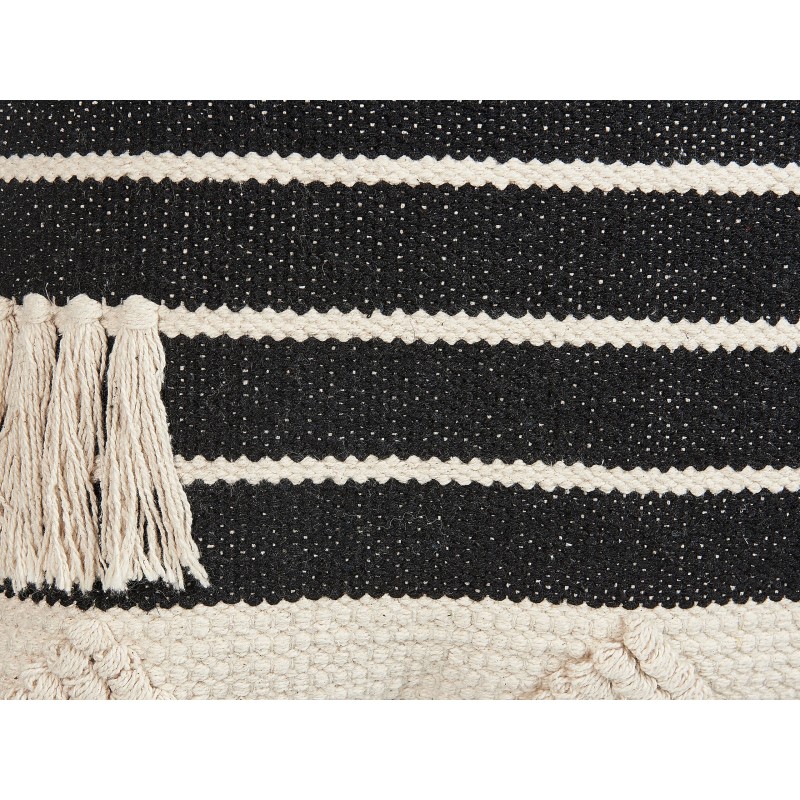 Zestaw 2 poduszek dekoracyjnych CHITTOOR Bawełna 50 x 50 cm Czarny Wzór geometryczny