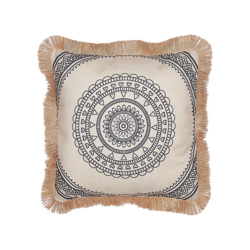 Zestaw 2 poduszek dekoracyjnych AGRIMONY 45 x 45 cm Czarny Wzór orientalny