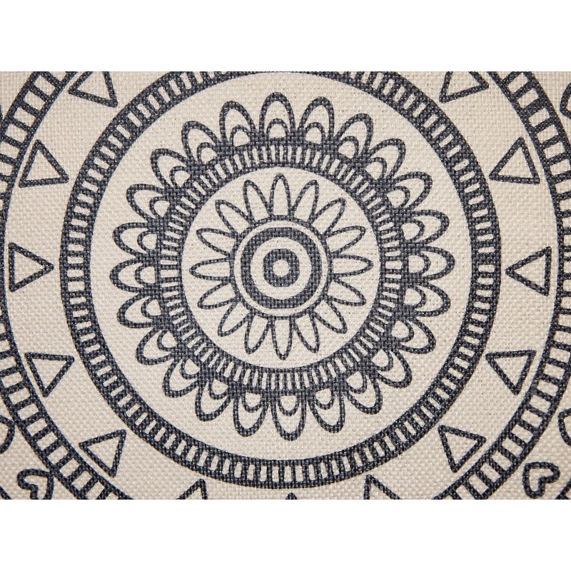 Zestaw 2 poduszek dekoracyjnych AGRIMONY 45 x 45 cm Czarny Wzór orientalny