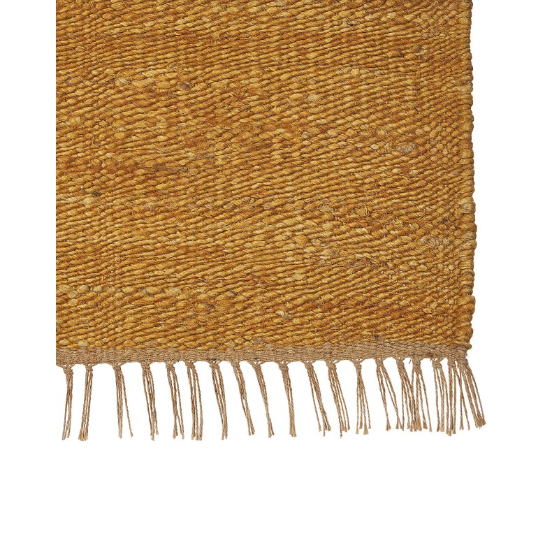 Dywan z juty 160 x 230 cm musztardowy LUNIA
