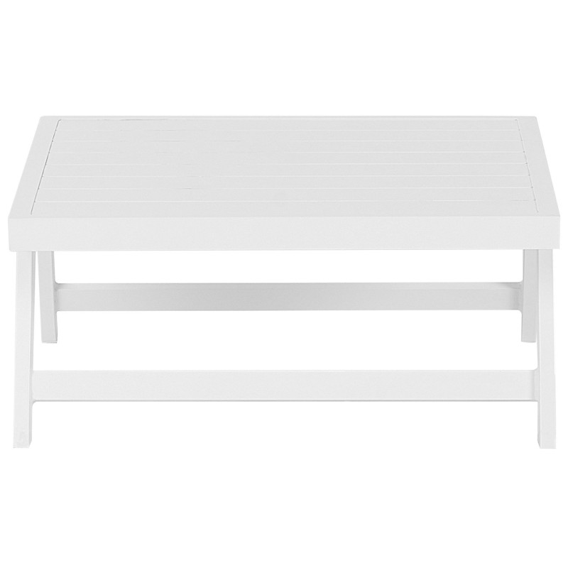 Narożnik ogrodowy ze stolikiem dla 5 osób COCCORINO Metal Beżowoszary