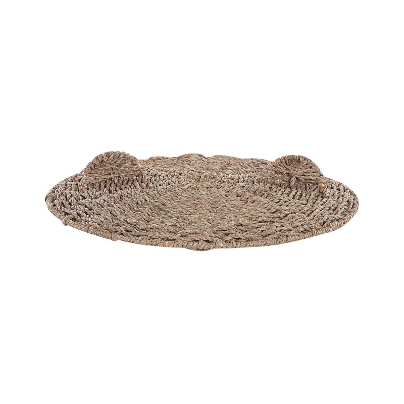 Kosz na zabawki Miś FULAN Trawa morska Naturalny