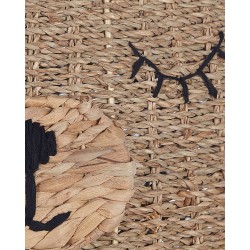 Kosz na zabawki Miś FULAN Trawa morska Naturalny