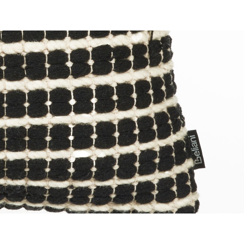 Zestaw 2 poduszek dekoracyjnych YONCALI Bawełna 45 x 45 cm Czarny W kratkę