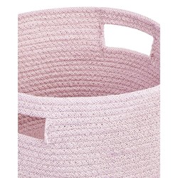 Zestaw 2 koszy CHINIOT Bawełna Pastelowy róż