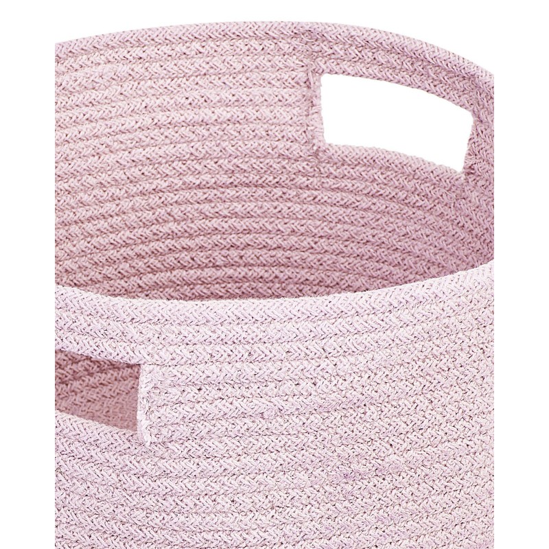 Zestaw 2 koszy CHINIOT Bawełna Pastelowy róż