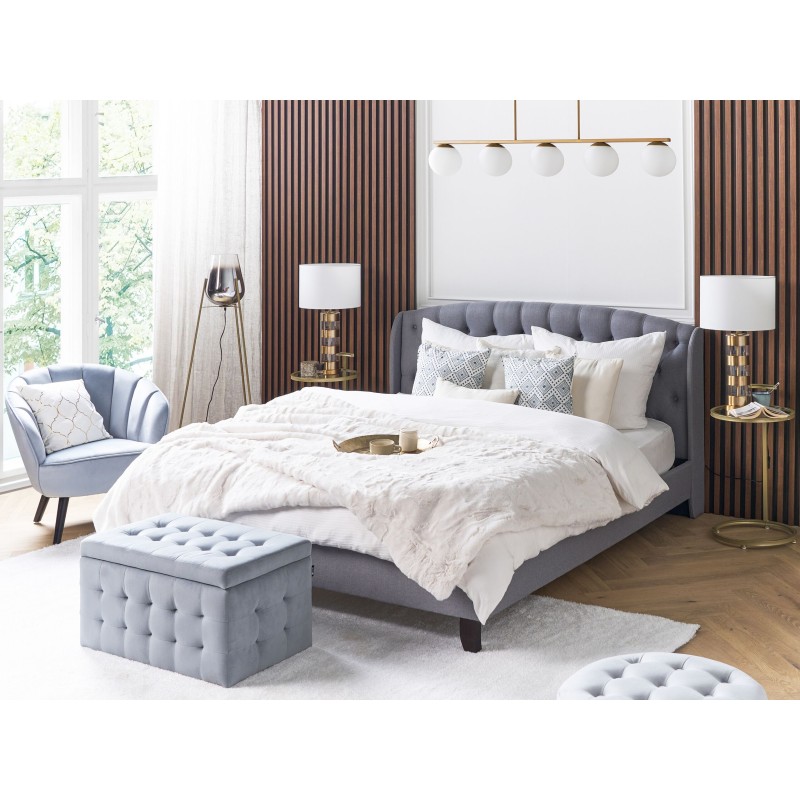 Koc CHAAB 200 x 220 cm Złamana biel