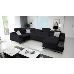 U-shaped Avanti IV Maxi corner sofa with a sleeping function - elegance and comfort in your living room!