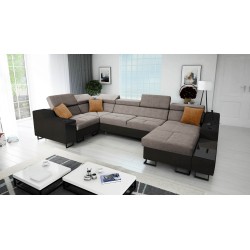 U-shaped Avanti IV Maxi corner sofa with a sleeping function - elegance and comfort in your living room!