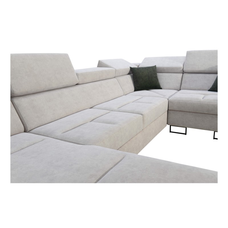 Esquinero en forma de U Avanti IV Maxi con función de cama: ¡elegancia y confort en tu sala de estar!