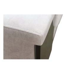 U-förmiges Ecksofa Avanti V mit Schlaffunktion, Lampe mit USB-Anschluss und Veloursstoff, Whisper 11 + Kunstleder