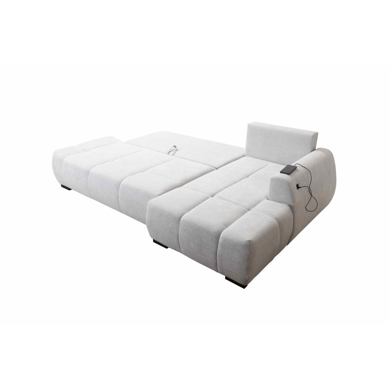 Oscar corner sofa with sleeping function and USB port – Comfort and style in your living room