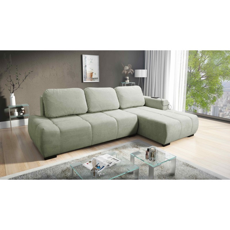 Ecksofa Oscar mit Schlaffunktion und USB-Anschluss – Komfort und Stil in Ihrem Wohnzimmer