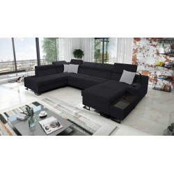 Luxus-Ecksofa in U-Form Avanti VI mit Schlaffunktion - Velours, Sawana 14